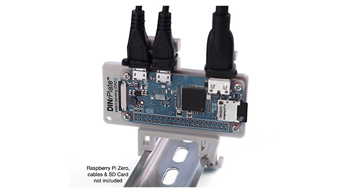 DIN Rail Mount for Raspberry Pi Zero - Secure & Compact