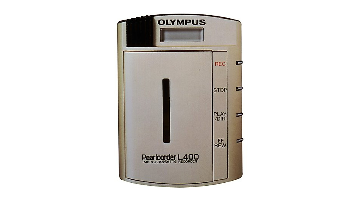Olympus L400 Microcassette Recorder - Compact & Voice-Activated