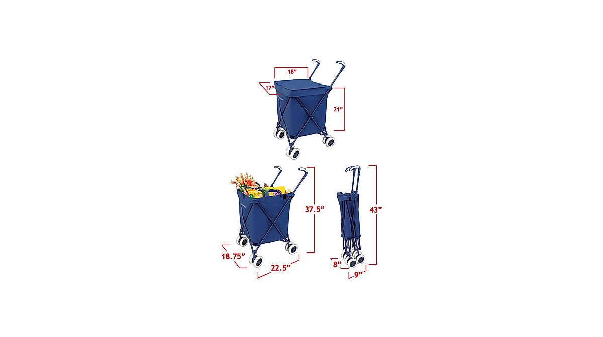 VersaCart Transit: Heavy-Duty Folding Shopping Cart