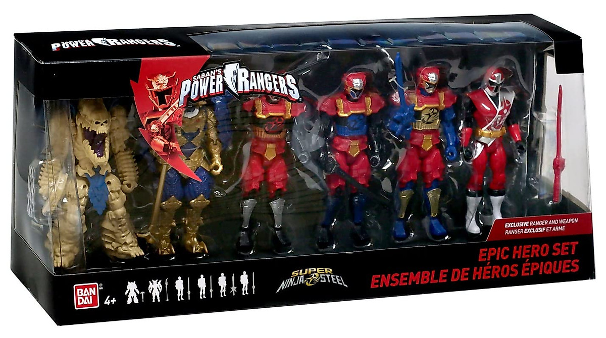 Power Rangers Epic Hero Action Figure 6 Pack Set