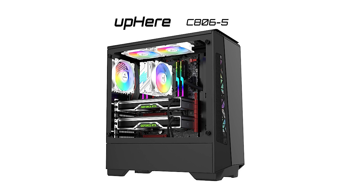 upHere 120mm RGB Case Fan - Quiet & High-Performance