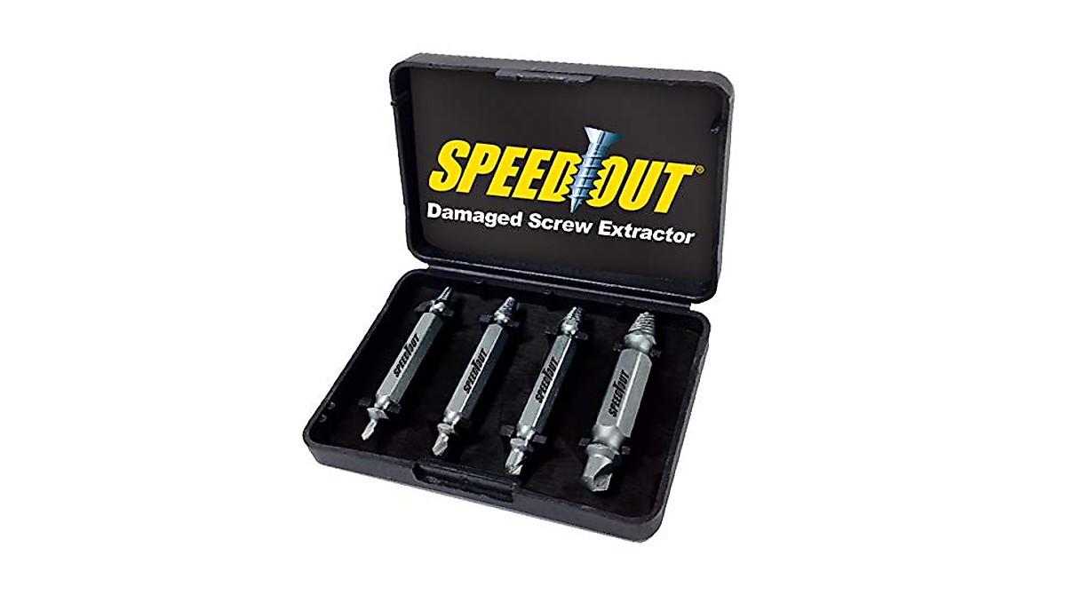 Ontel SpeedOut Damaged Screw & Bolt Extractor Set for Effortless Repairs