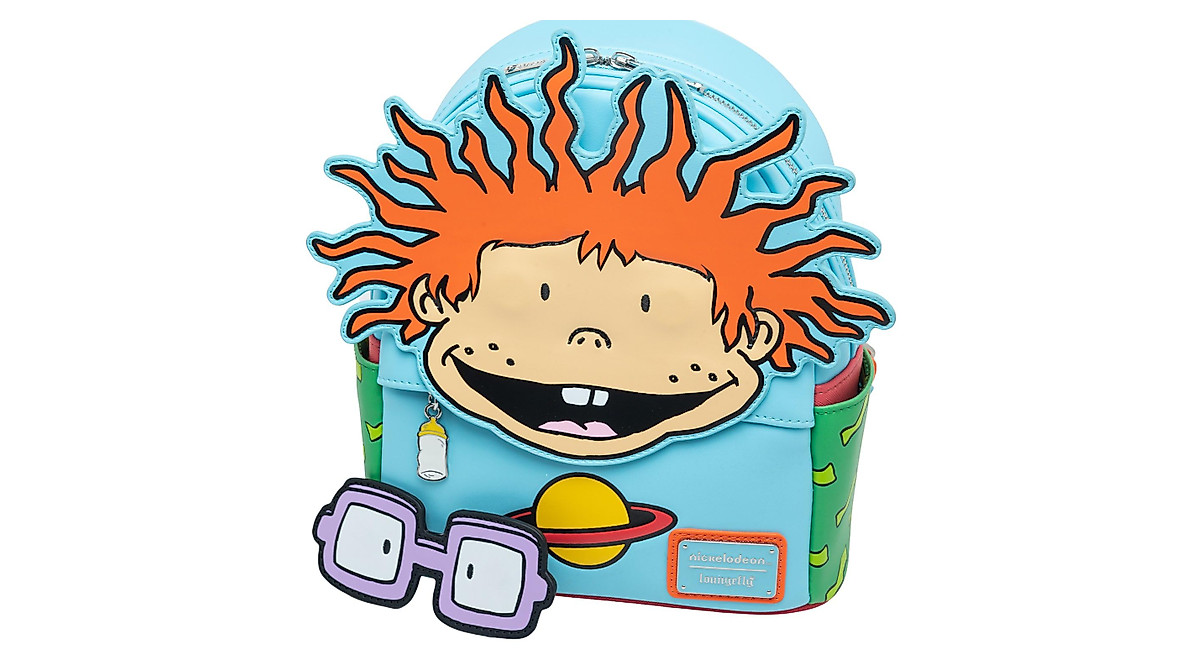 Loungefly Nickelodeon Rugrats Chuckie Cosplay Mini Backpack With Removable Glasses - View #9