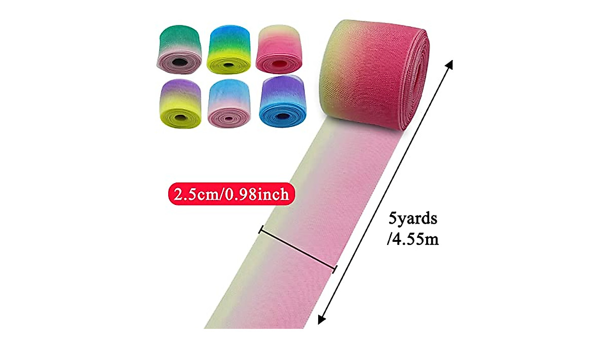 6 Color Organza Chiffon Ribbons for Gifts & Crafts | YaeYur
