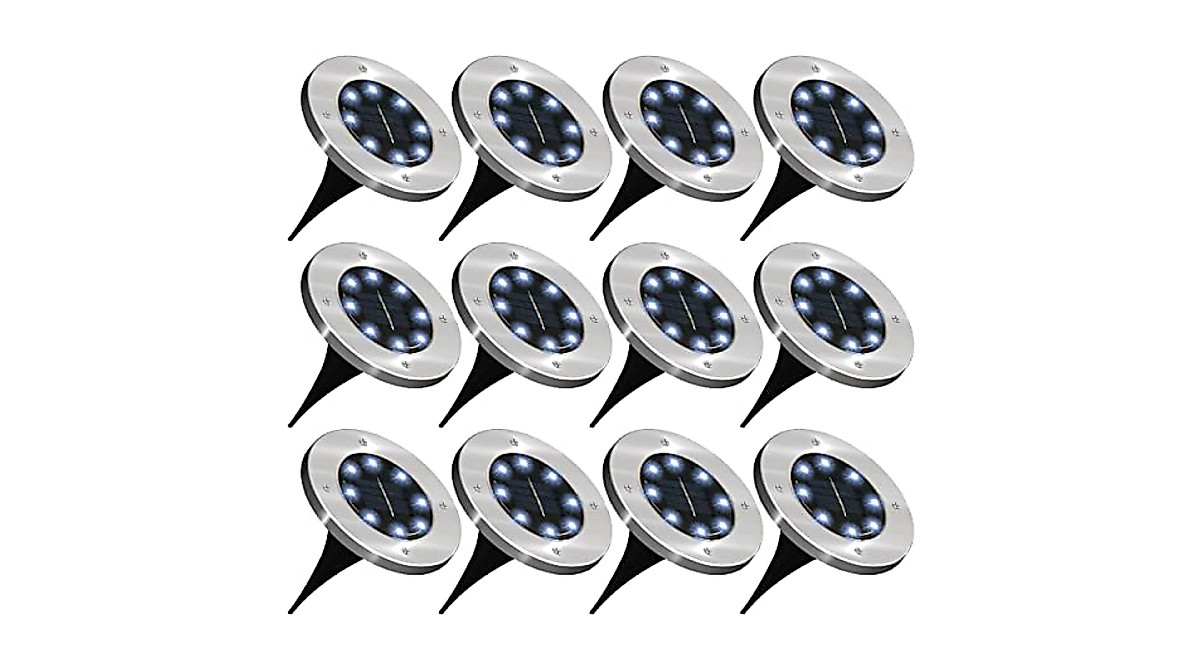 Sunco Solar Outdoor LED Lights: Waterproof Garden Pathway