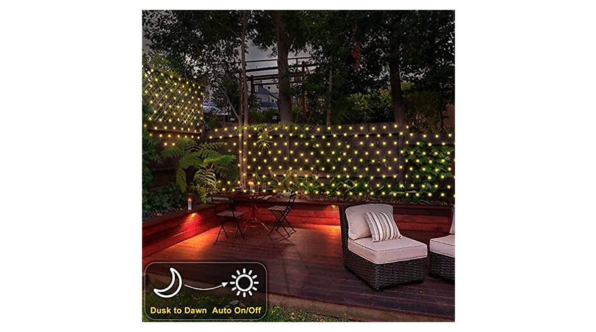 Solar LED Net Lights - 100 LEDs, 8 Modes, Outdoor Decor