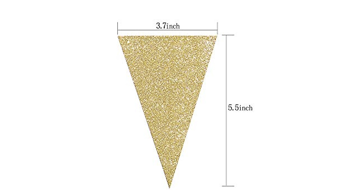 Gold & Black Triangle Banner for Celebrations | Letjolt