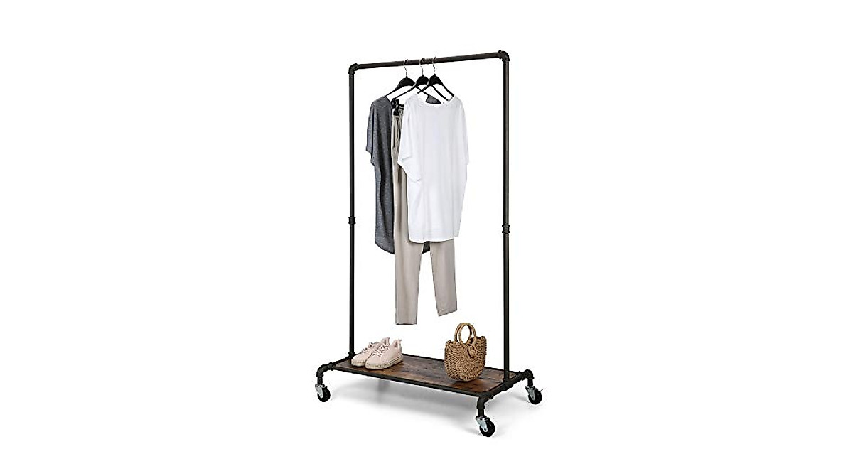 Stylish Modern Industrial Garment Rack - Real Home Innovations