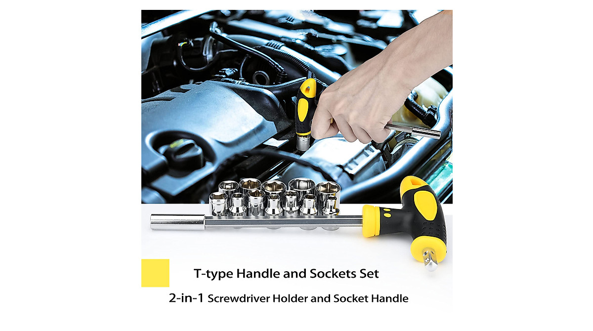 DOWELL 185-Piece Tool Kit for Home & DIY Projects