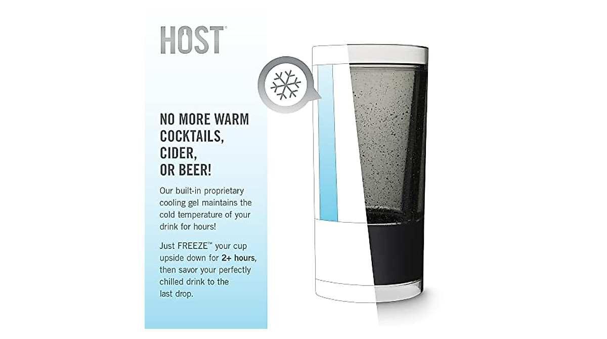 HOST Cocktail Freeze Tumbler - Keep Drinks Cold for Hours
