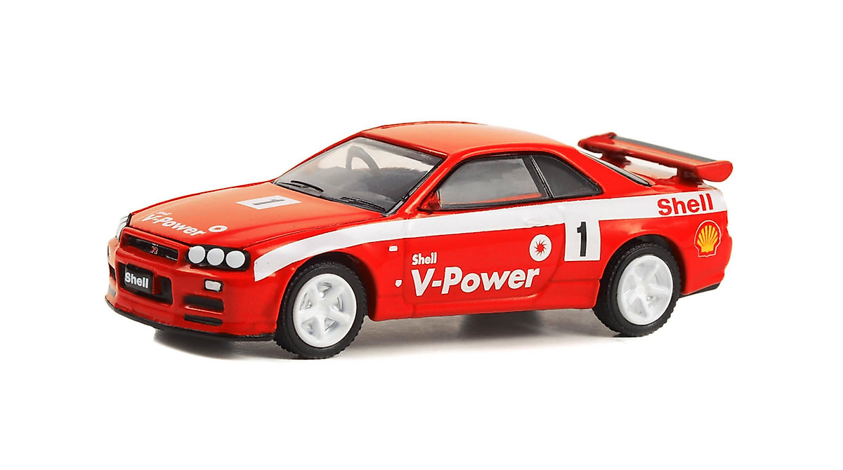 YOMA SkyLine GT-R R34 1:64 Die-Cast Model - Shell Special Edition