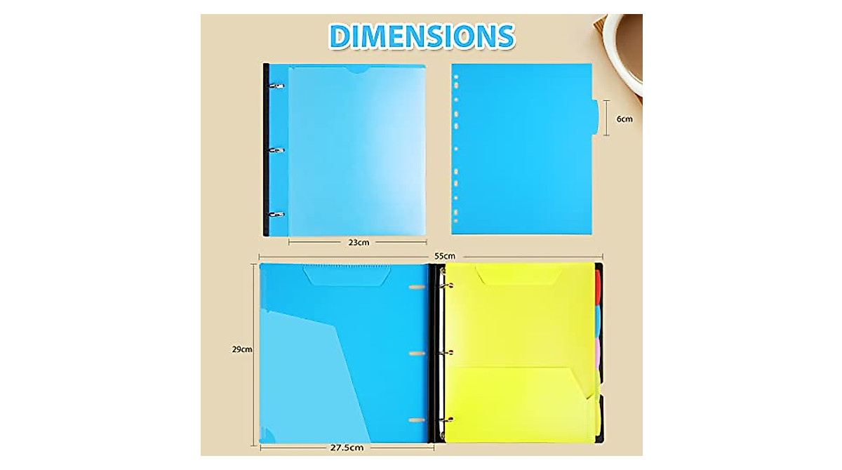 WOT I Telescoping 3 Ring Binder 1 Inch, Expandable Flexible Binder - Patented - View #12