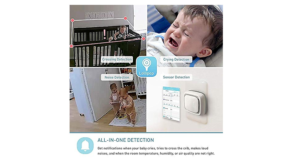 Lollipop Baby Camera with Crying Detection & Night Vision