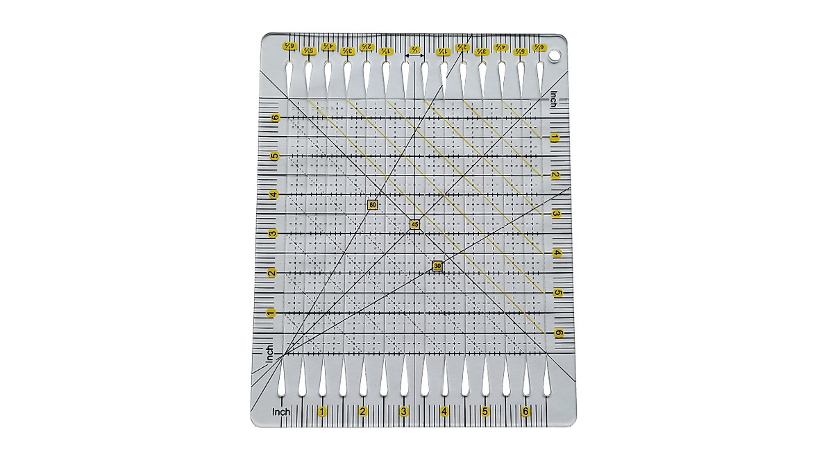 HONEYSEW Acrylic Quilt Cut Ruler for Precise Fabric Cuts