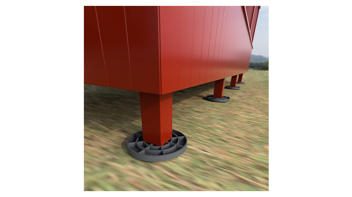 10 Pack Pier Pads for Decks and Supports | Durable Recycled Plastic