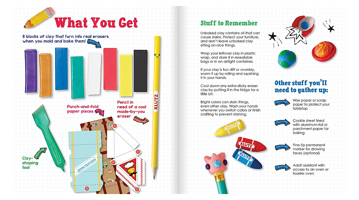 Make Your Own Mini Erasers Kit - 8 Colors & Craft Supplies