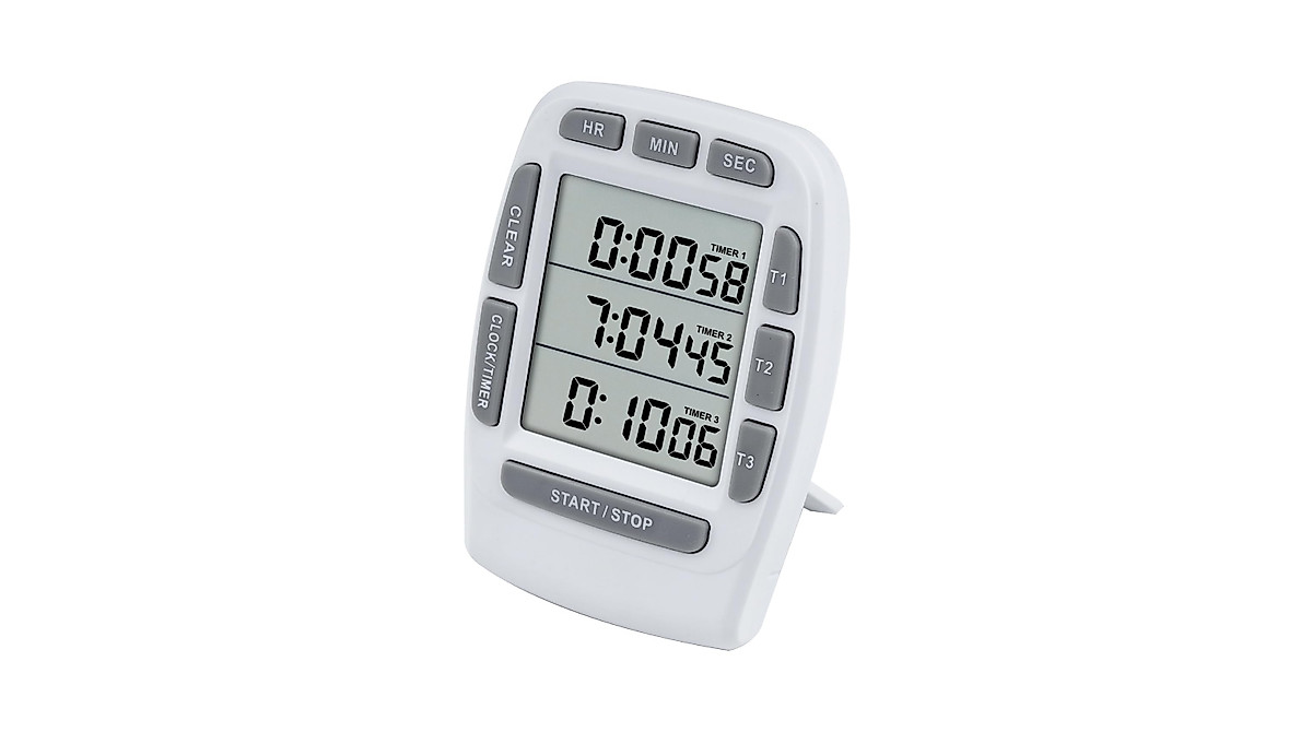 Jayron JR-KT001 Digital Timer with 3 Channels & Large LCD Display