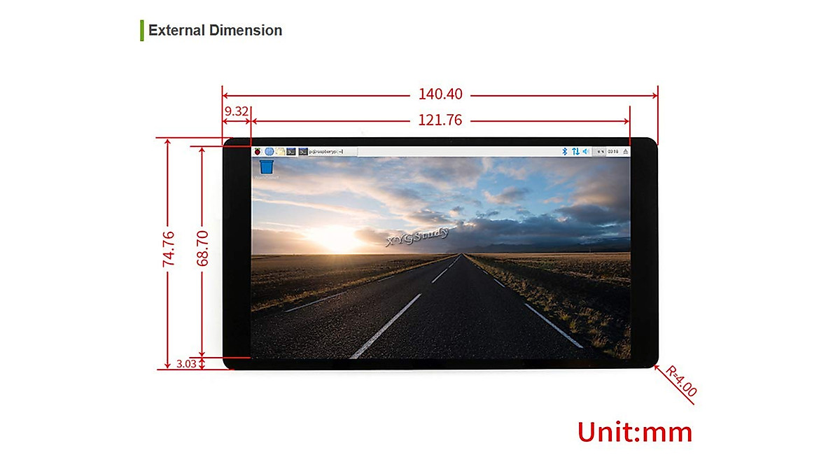 5.5 Inch HDMI AMOLED Display with Touch Support for Raspberry Pi & PC