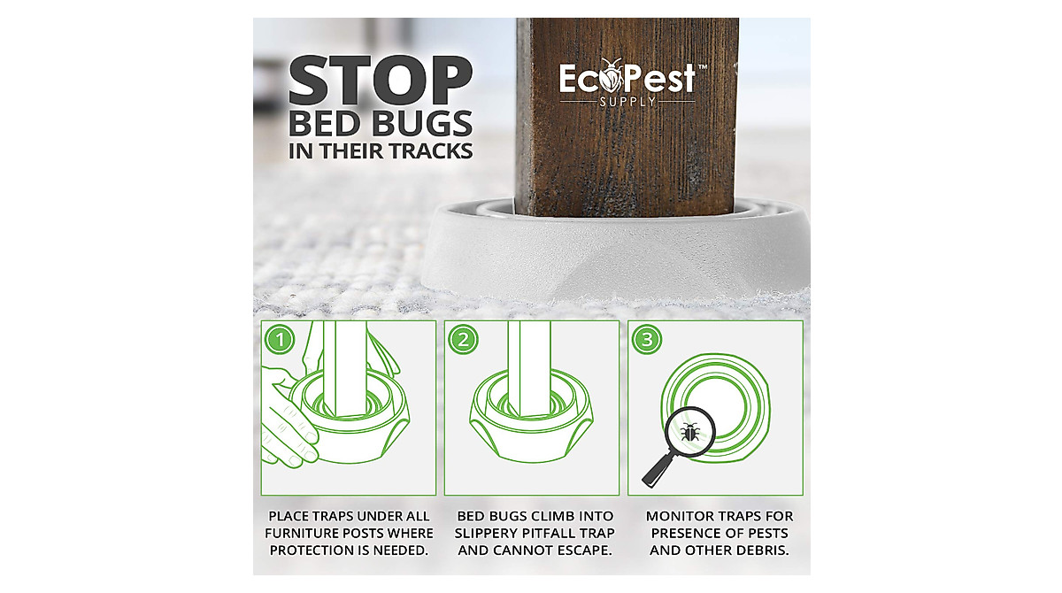 Bed Bug Blocker Pro – 4 Pack Interceptors for Home