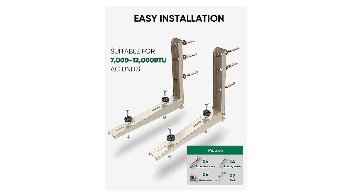 Plusluck Mini Split Mounting Bracket - Durable & Easy Install