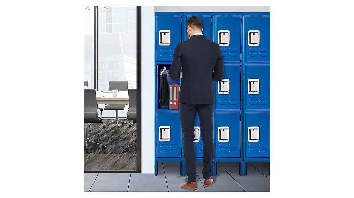 Pataku Metal Lockers - 3 Tier Steel Storage Solution