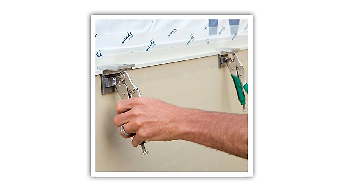 PacTool Adjustable Z-Clamp for Siding Installation - Contractor Grade