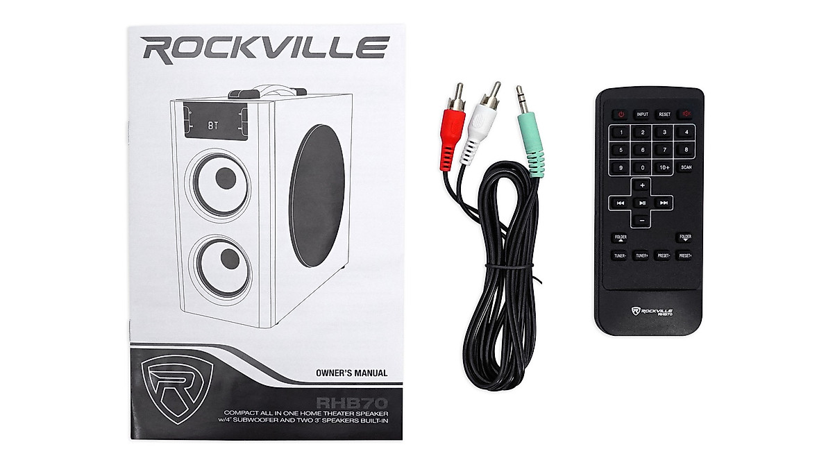 Rockville RHB70 Home Theater Speaker System with Bluetooth