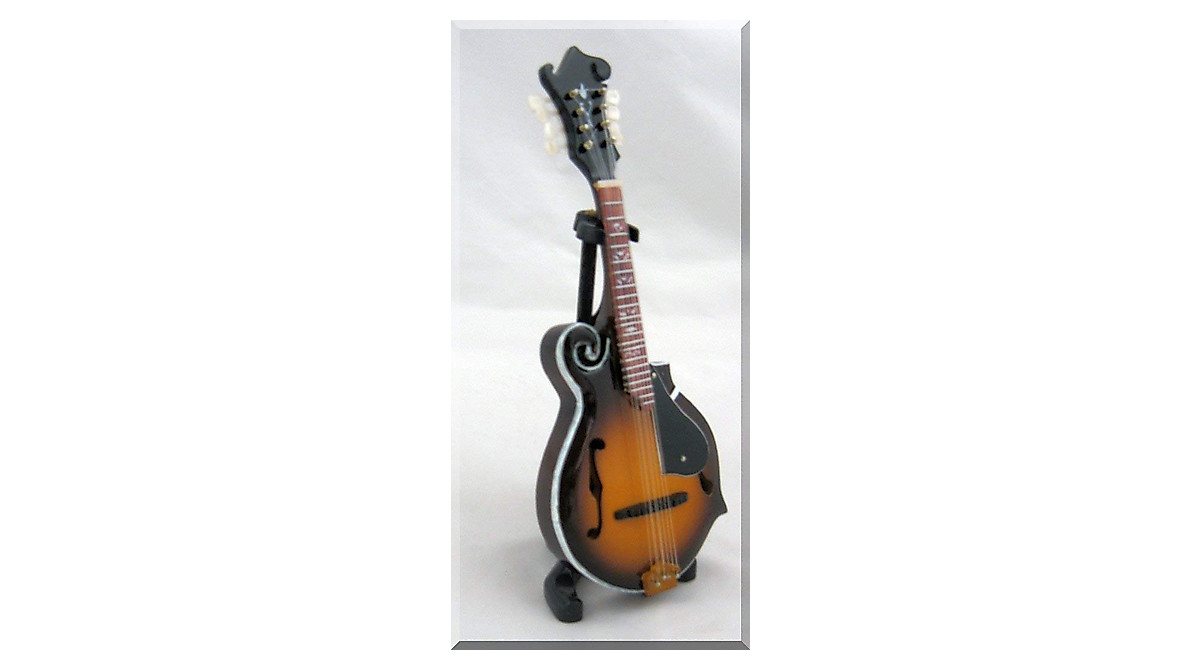 BILL MONROE Miniature Mandolin - Artful Display Piece