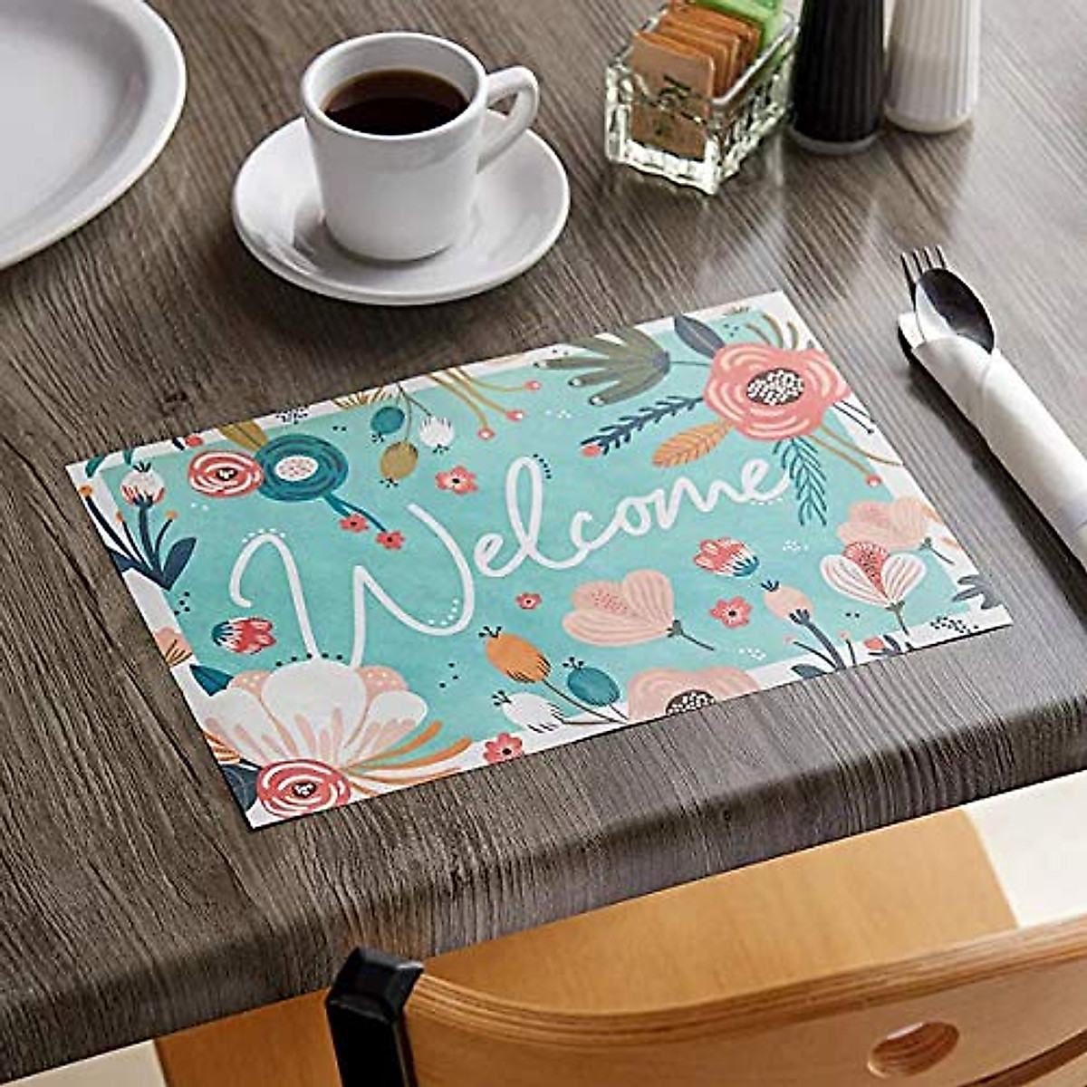 Paper Placemats for Dining Table | 50ct Colorful Mats