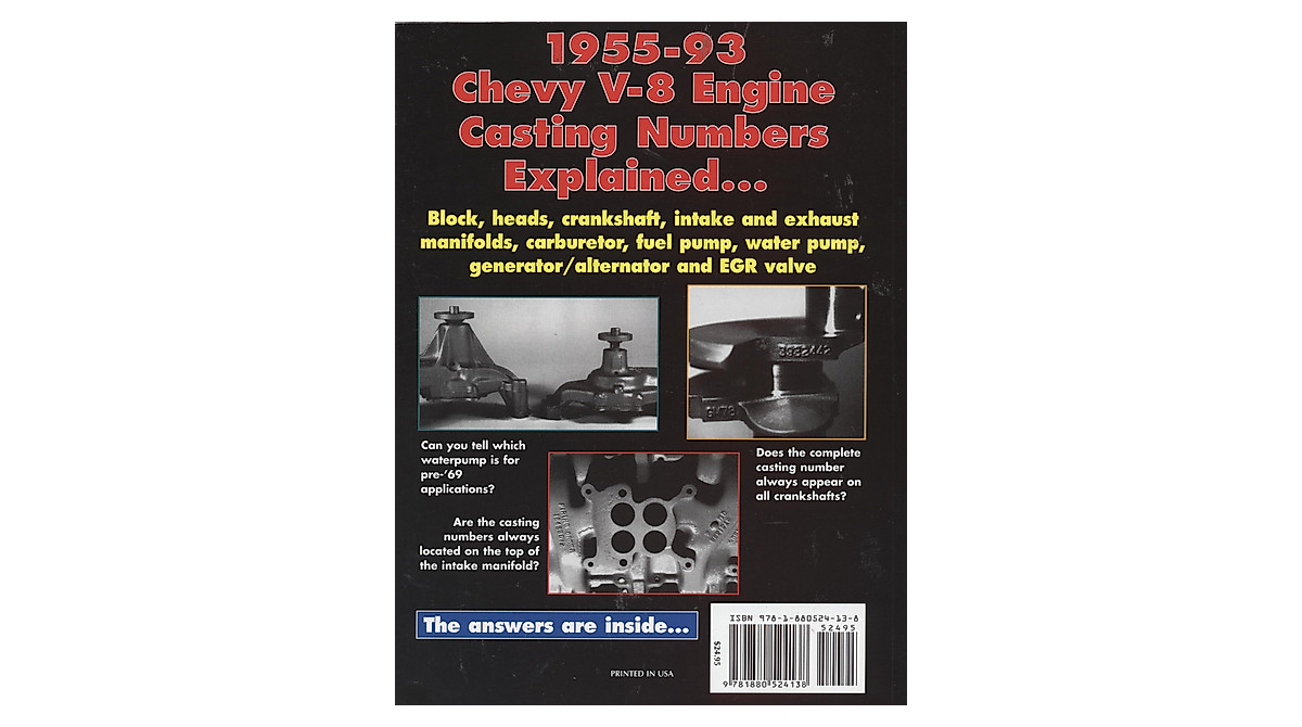 Chevy V-8 Engine Casting Numbers Guide 1955-1993