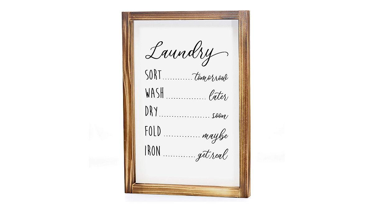 Laundry Time Sign - Modern Farmhouse Decor