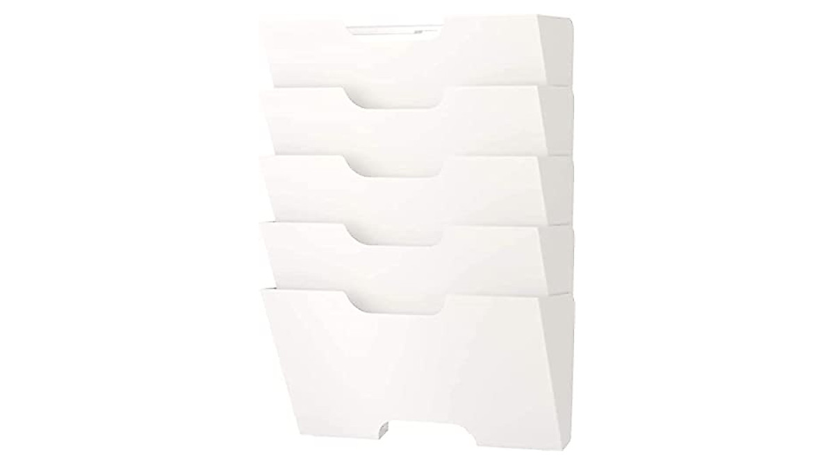 Ikea Kvissle Wall Magazine Rack – Stylish Space Saver in White