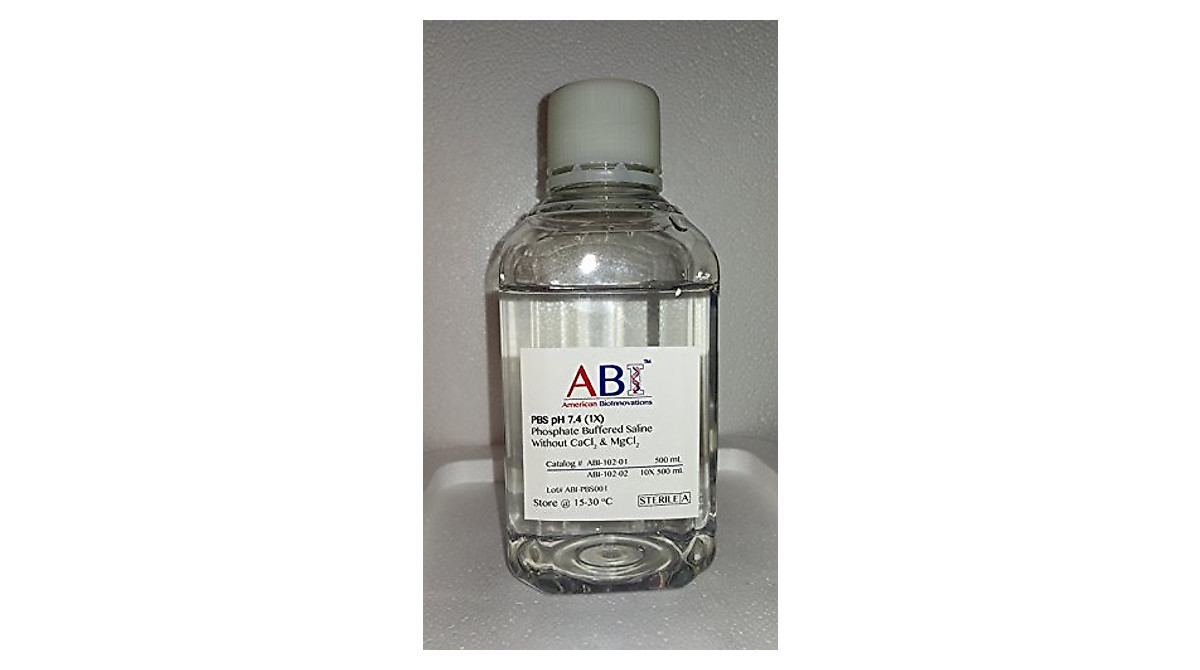 Sterile Phosphate Buffered Saline PBS 1X - 500 mL for Cell Culture ...