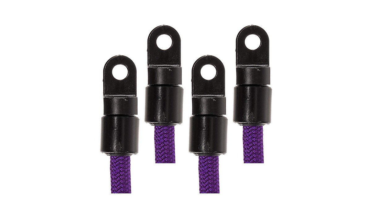 Durable Black Nylon Bungee Shock Cord Ends for Kayaks & Boats