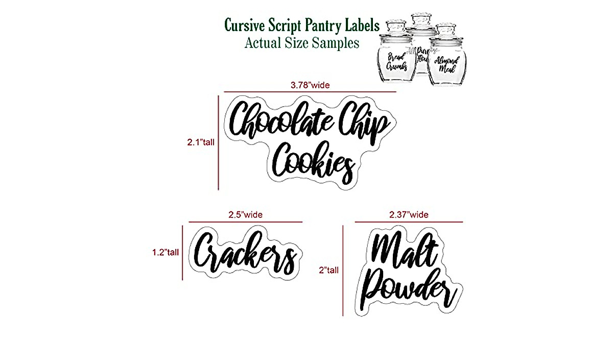 Megavava 266 Pantry Labels for Kitchen Organization | Water-Resistant ...