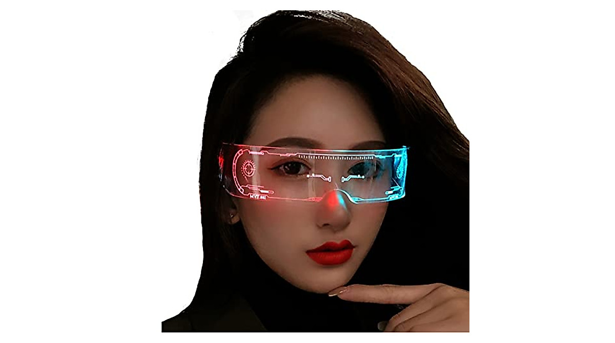 CLZFXS LED Glasses - 7 Colors for Cosplay & Parties