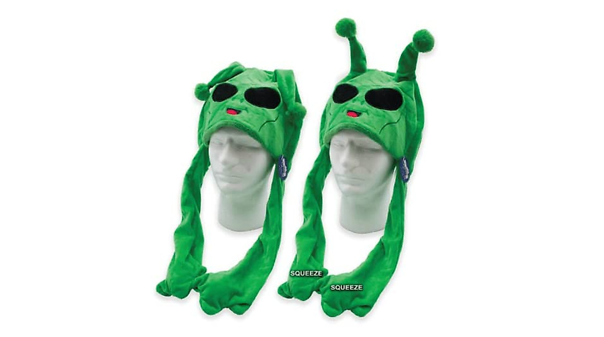 Shop Green Floppy Alien Antenna Hat - Fun Alien Accessory