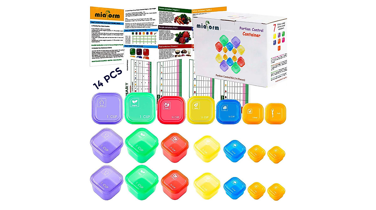 Portion Control Container Kit for Weight Loss | 21 Day Meal Planner