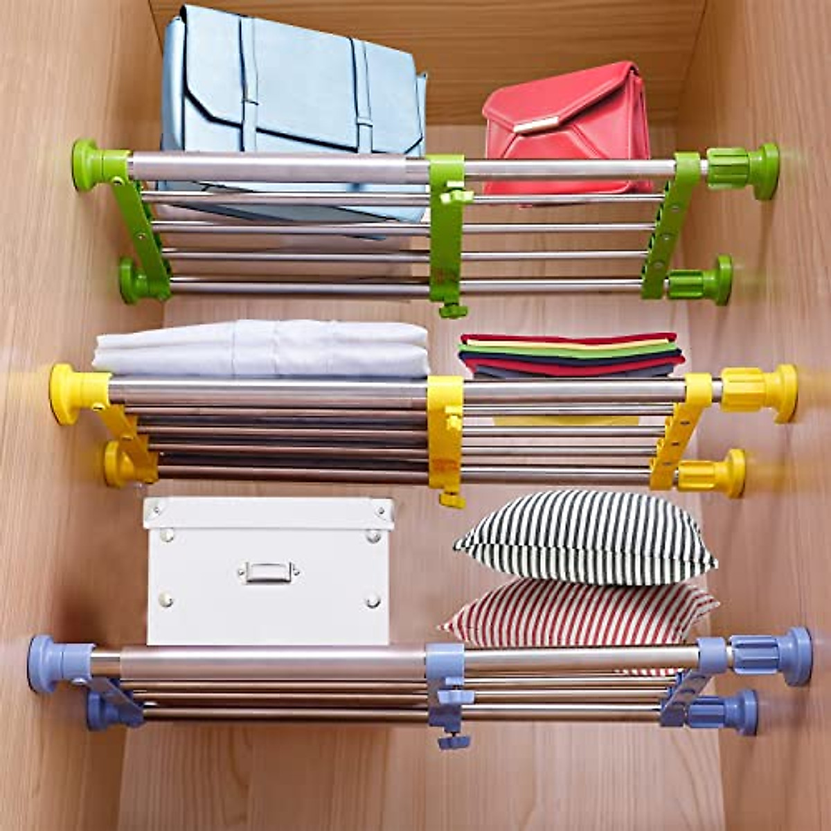 YourGrace Expandable Closet Shelf - Space Saving Organizer