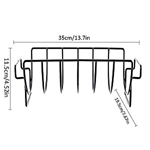 Kona Rib Racks for Grilling and Smoking - Easy to Clean Reversible Non ...