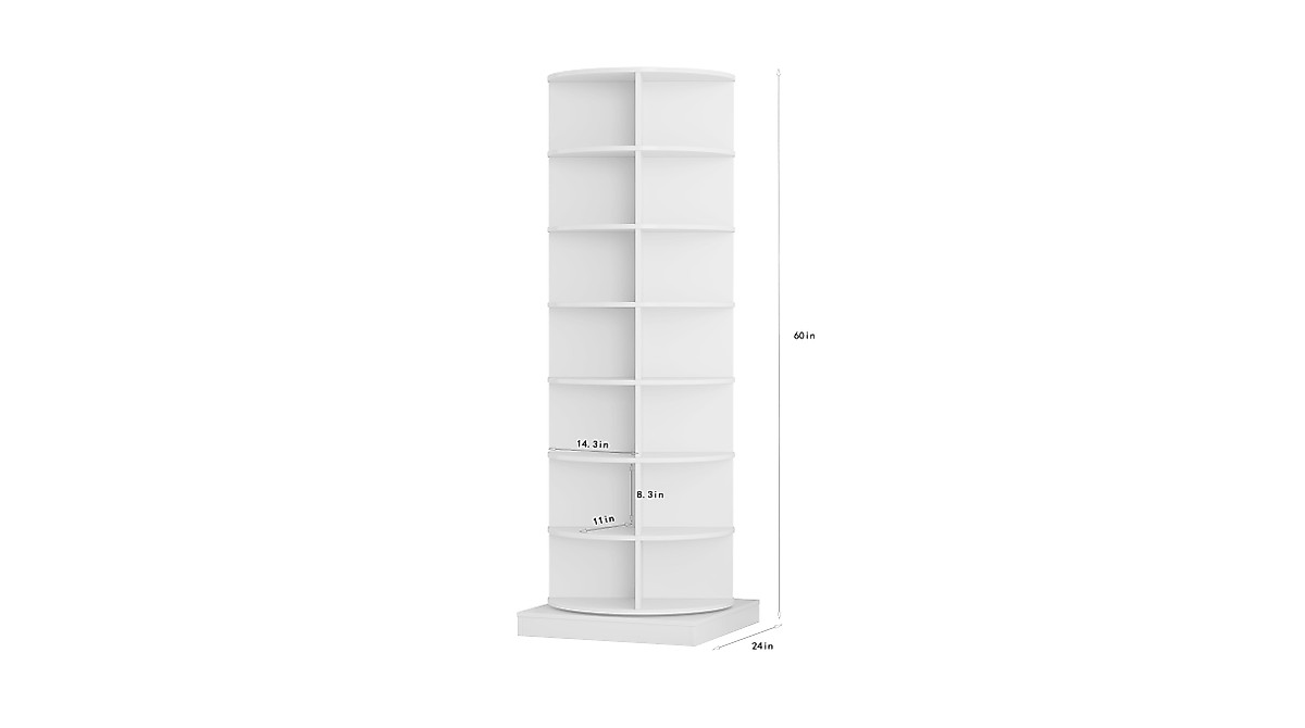 Dithoko 7-Tier Rotating Shoe Rack - Space-Saving Organizer