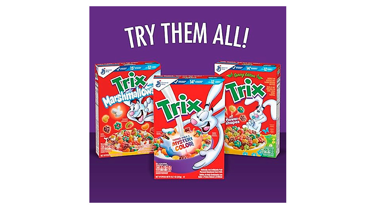 Trix Fruity Breakfast Cereal – Fun Whole Grain Snack for Families