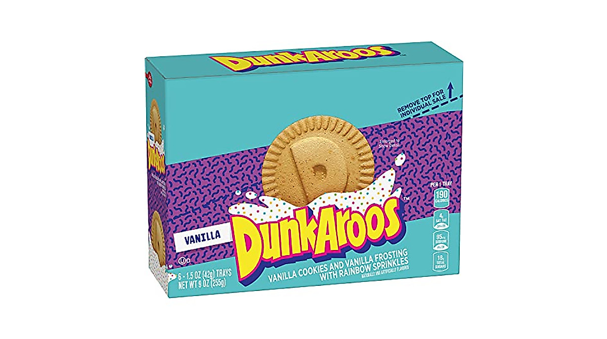 Dunkaroos Vanilla Cookies & Frosting - 6 ct Snack Pack