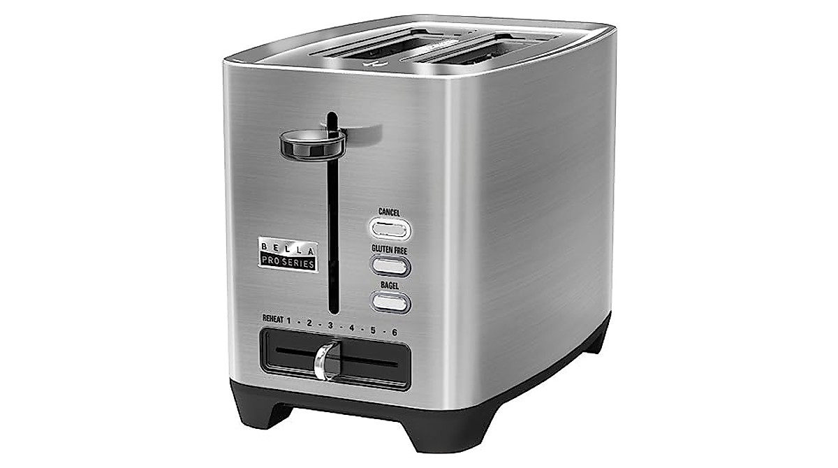 Bella Pro 2-Slice Stainless Steel Toaster | Wide Slots & 6 Settings