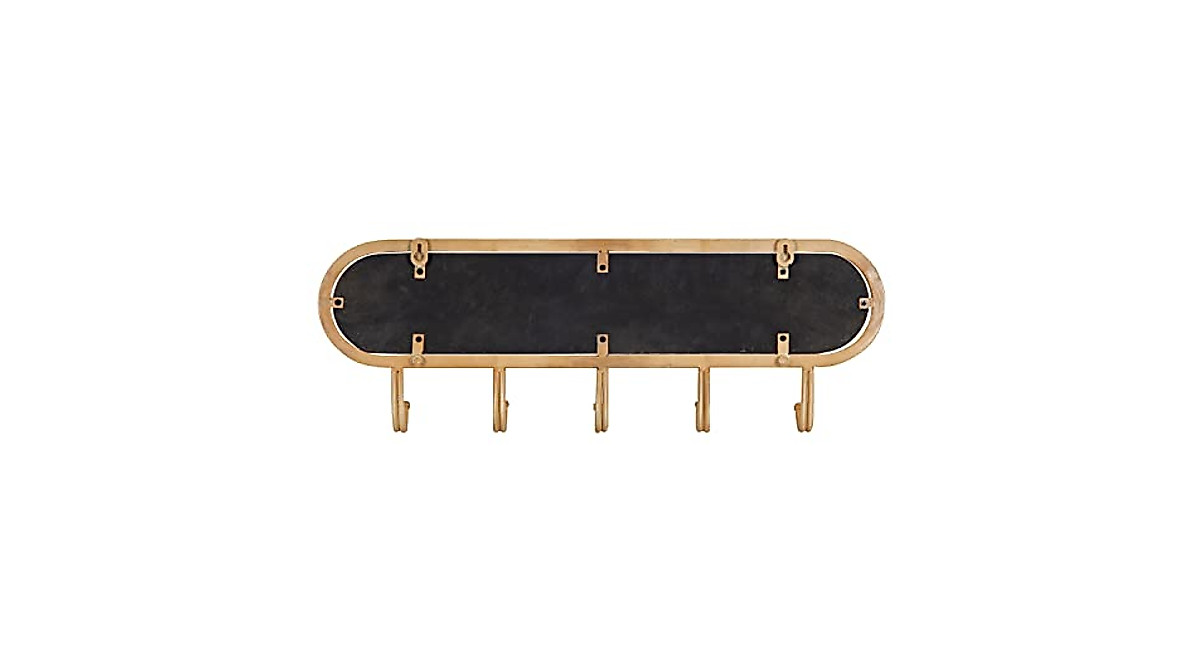Kate and Laurel Tioga Boho Rattan Coat Rack - Stylish Wall Storage