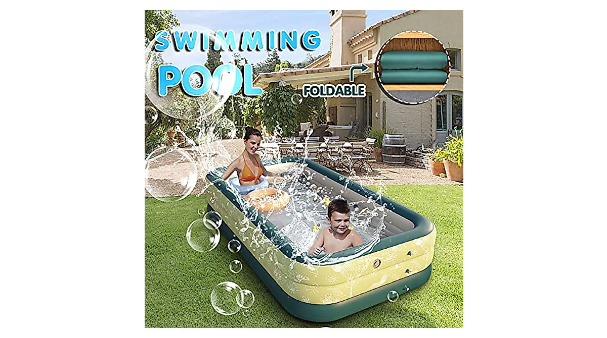 Family Inflatable Swimming Pool for Kids & Adults | Easy Setup & Durable