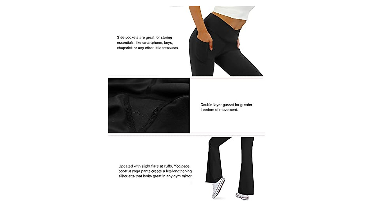 COPYLEAF Women's Flare Yoga Pants - Stylish & Comfortable