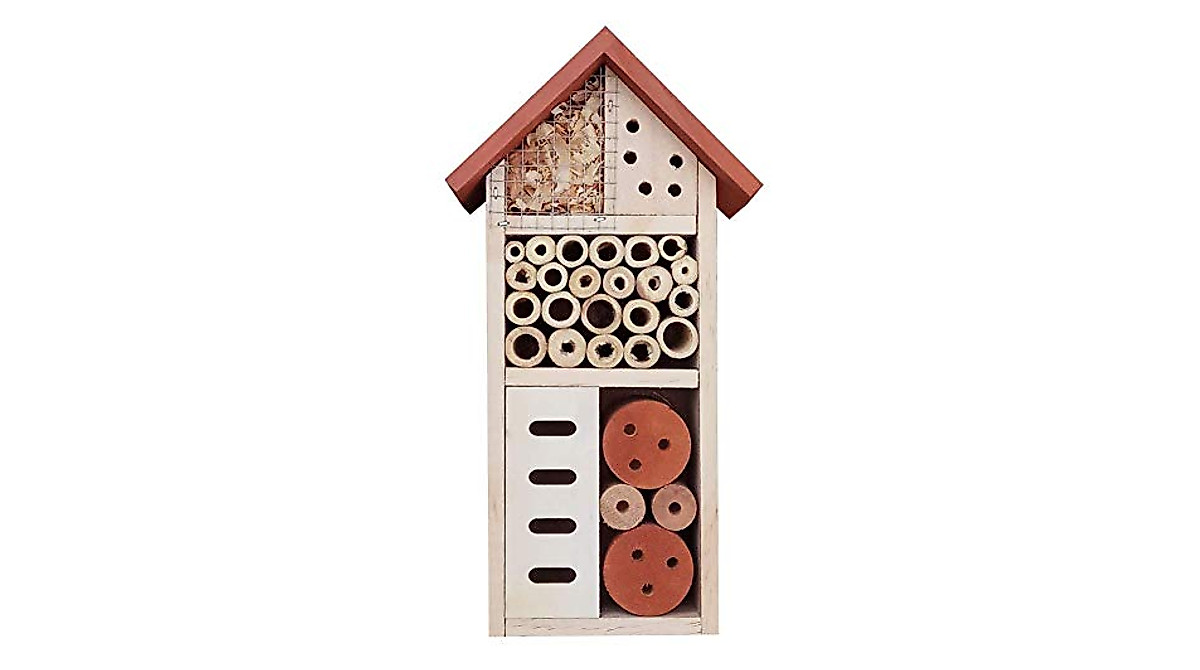 Lulu Home Wooden Insect House - Perfect Habitat for Pollinators
