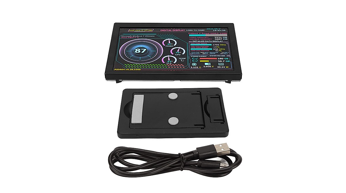 GOWENIC 5in PC Temp Monitor - Track Your CPU Performance