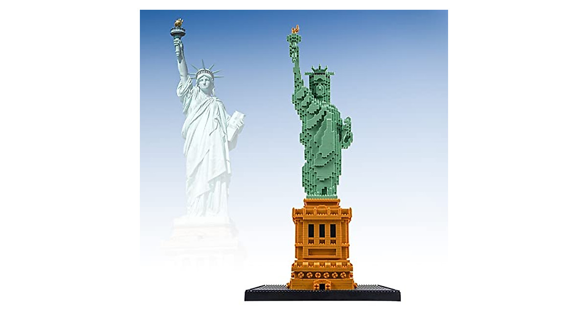 Build the Iconic Statue of Liberty Model Kit – 2810 Micro Blocks